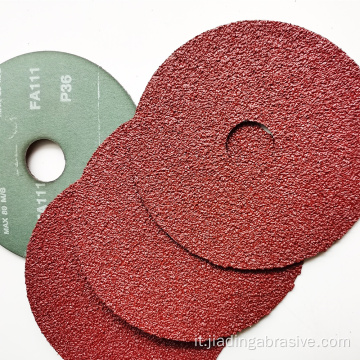 Mole abrasive con dischi in fibra di zirconio per metallo